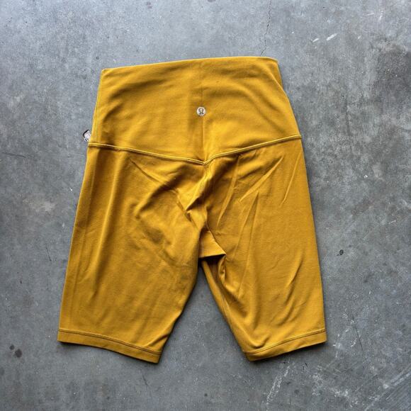 Lululemon Align Short 8" Women's 4 Gold Spice Athleisure Nulu Yoga Bike Shorts - Picture 3 of 8